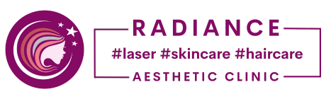 Radiance Aesthetic Clinic logo with name